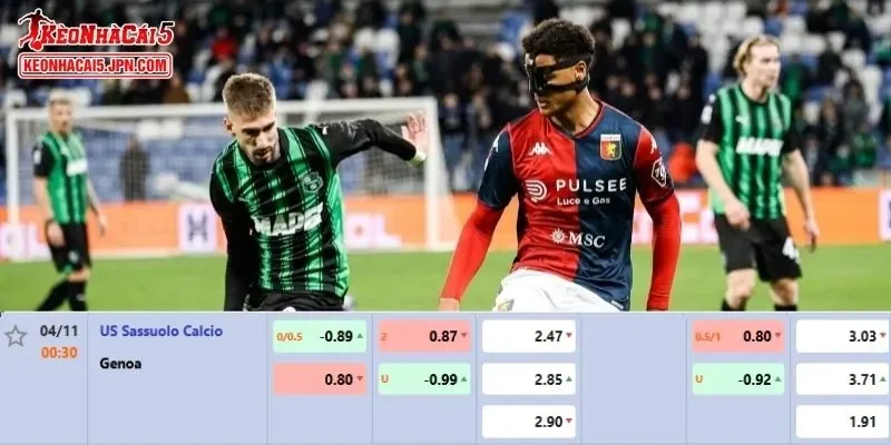 Soi kèo chi tiết nhất cho trận đấu giữa Sassuolo vs Genoa