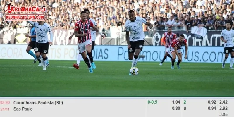 Tỷ lệ kèo chi tiết của trận Corinthians vs Sao Paulo